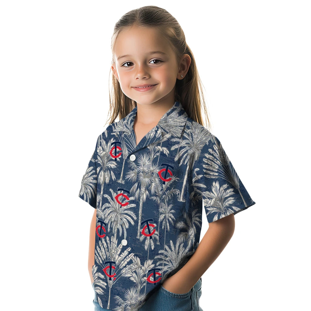 Minnesota Twins Hawaiian Shirt - Vintage Palm Tree | Hula Hawaiian Shirts