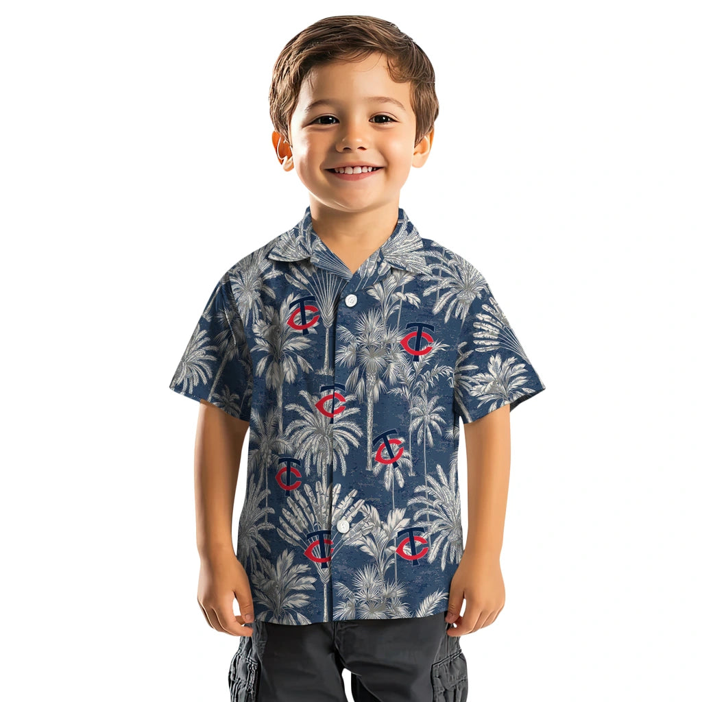 Minnesota Twins Hawaiian Shirt - Vintage Palm Tree | Hula Hawaiian Shirts