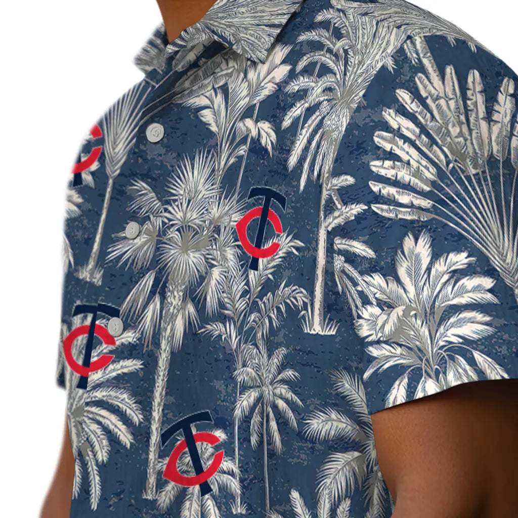 Minnesota Twins Hawaiian Shirt - Vintage Palm Tree | Hula Hawaiian Shirts