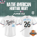 Minnesota Twins Native American Heritage Night Baseball Jersey - LeagueLockerGear