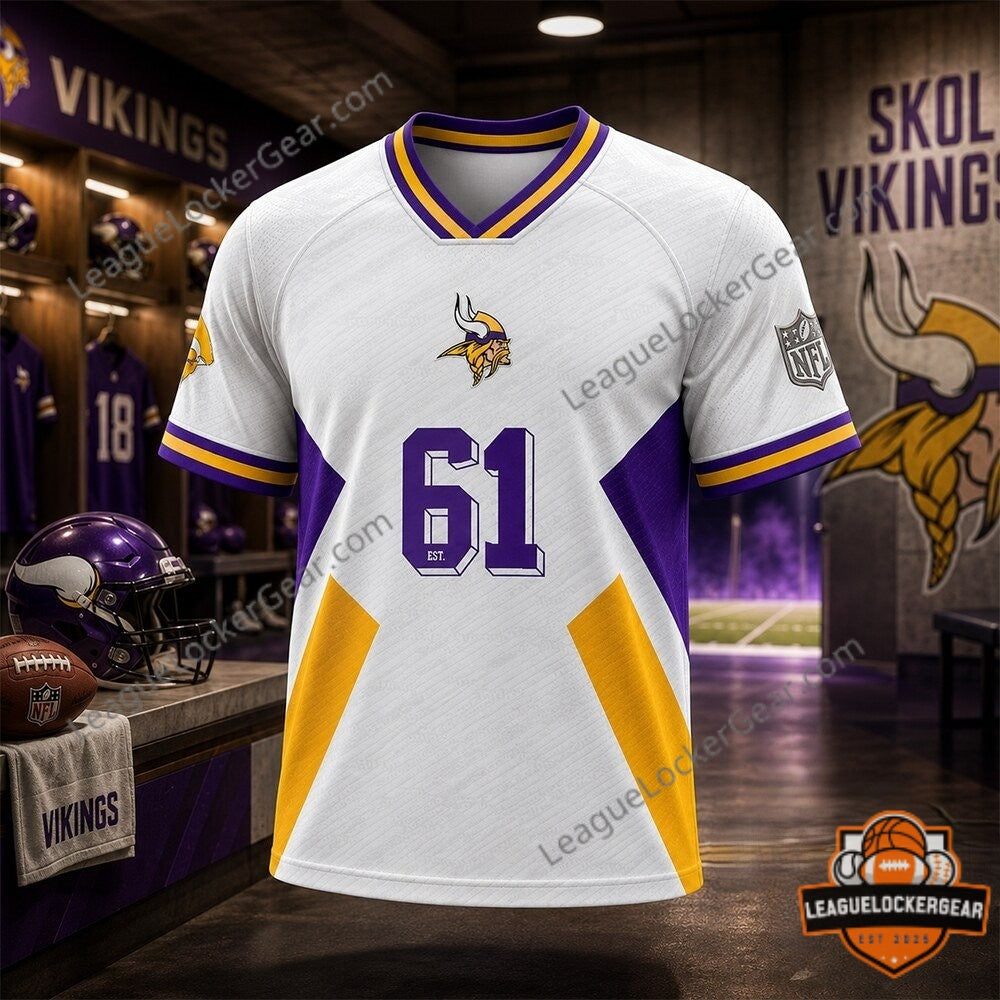 NFL Minnesota Vikings New Football Jersey Shirt 2026 - LeagueLockerGear