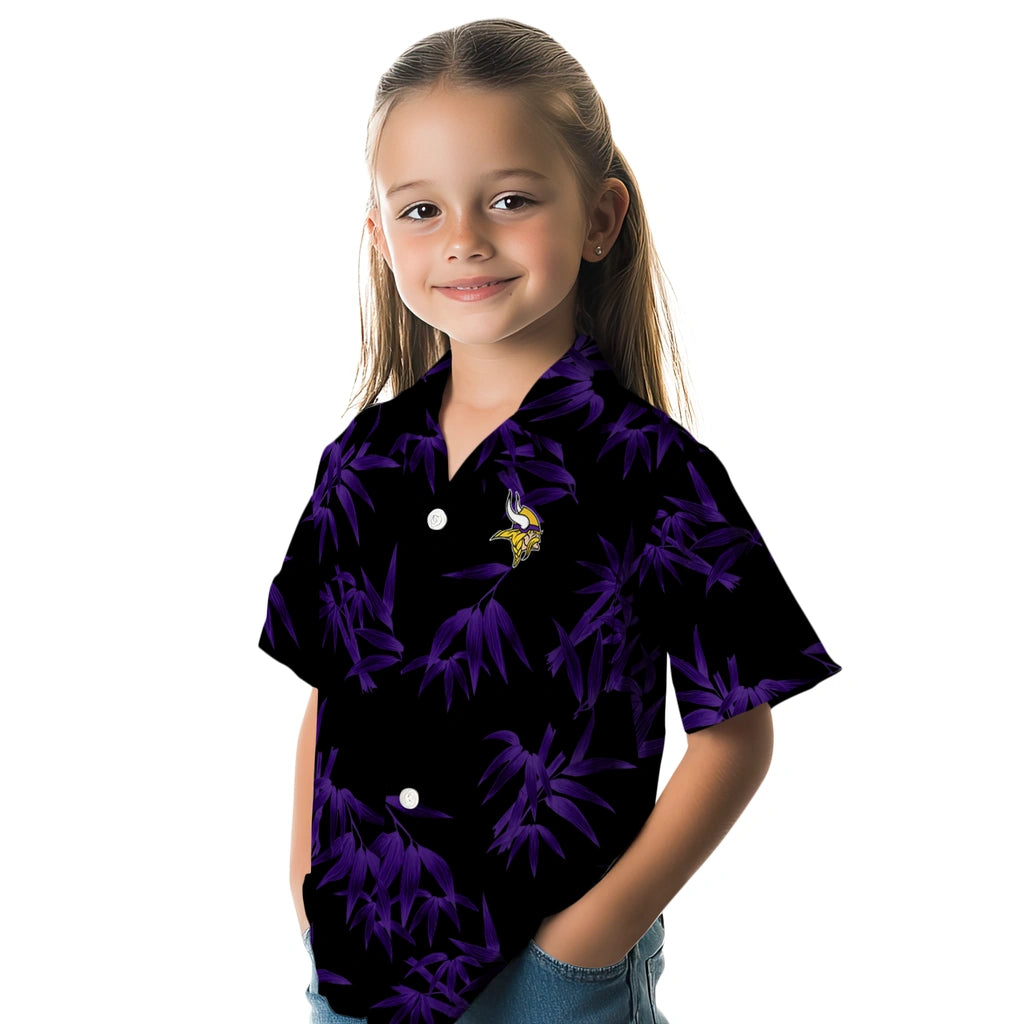 Minnesota Vikings Hawaiian Shirt - Bamboo Branches | Hula Hawaiian Shirts