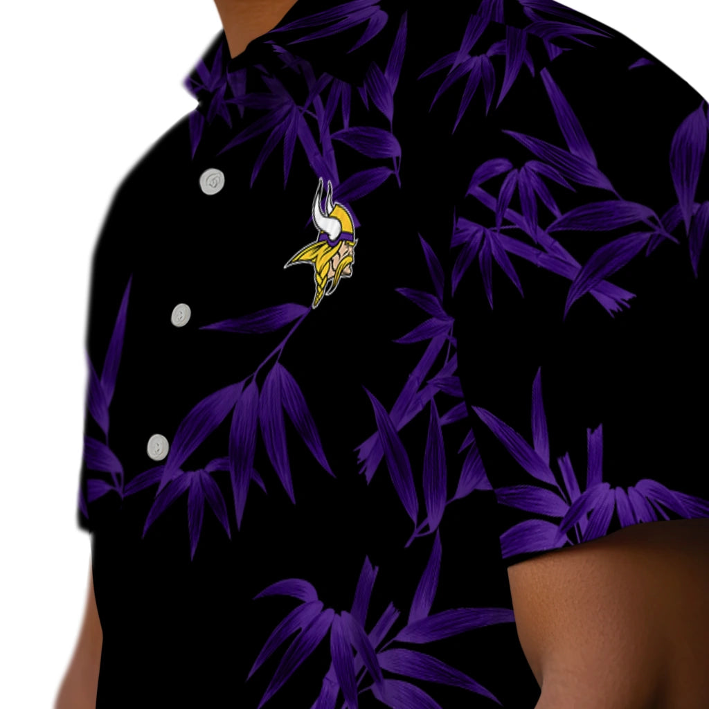 Minnesota Vikings Hawaiian Shirt - Bamboo Branches | Hula Hawaiian Shirts