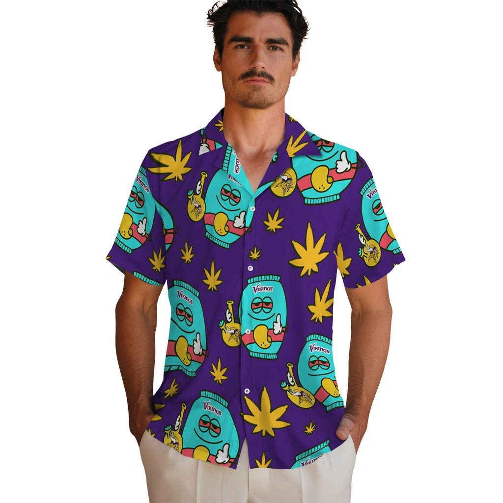 Minnesota Vikings Hawaiian Shirt - Chill Vibe | Hula Hawaiian Shirts