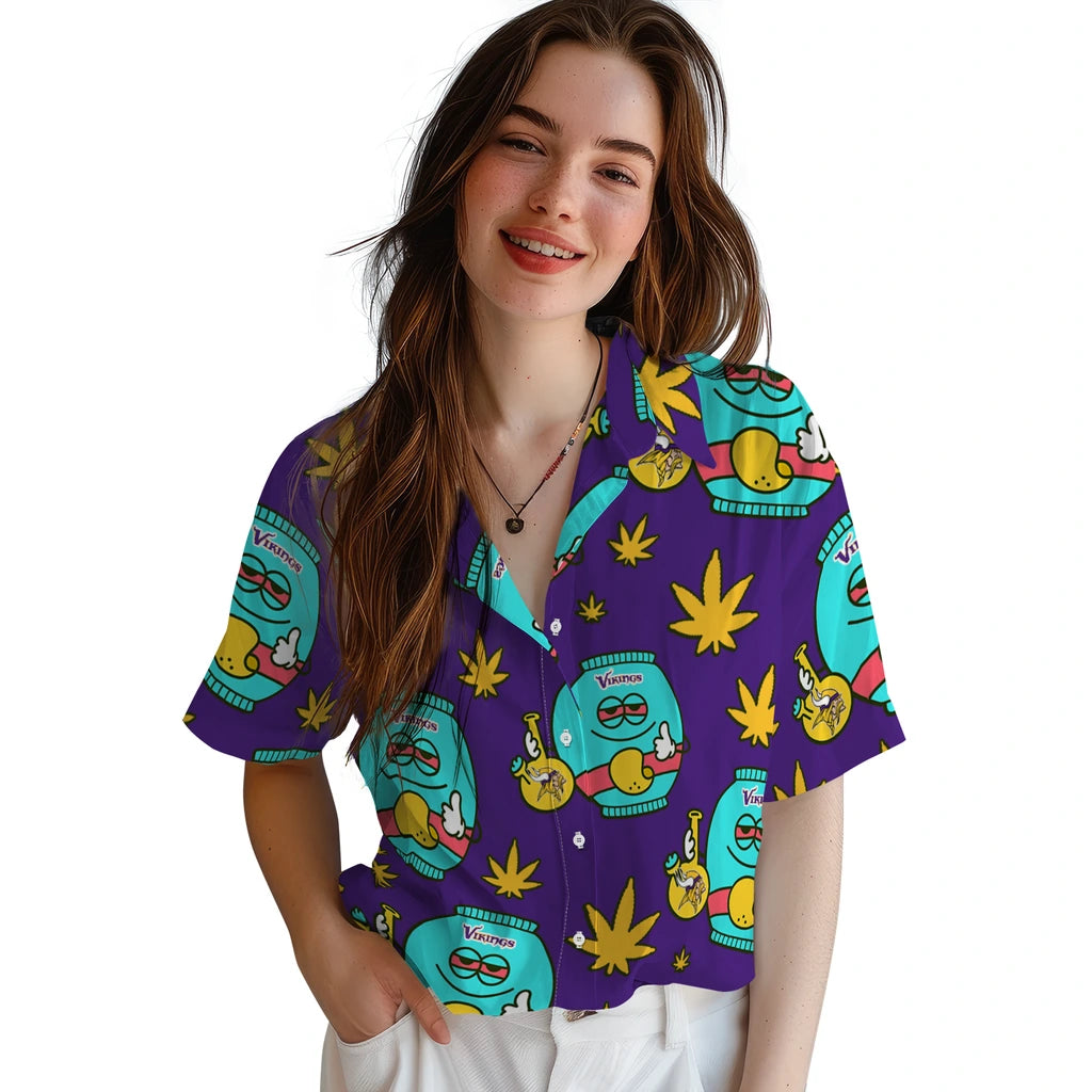 Minnesota Vikings Hawaiian Shirt - Chill Vibe | Hula Hawaiian Shirts