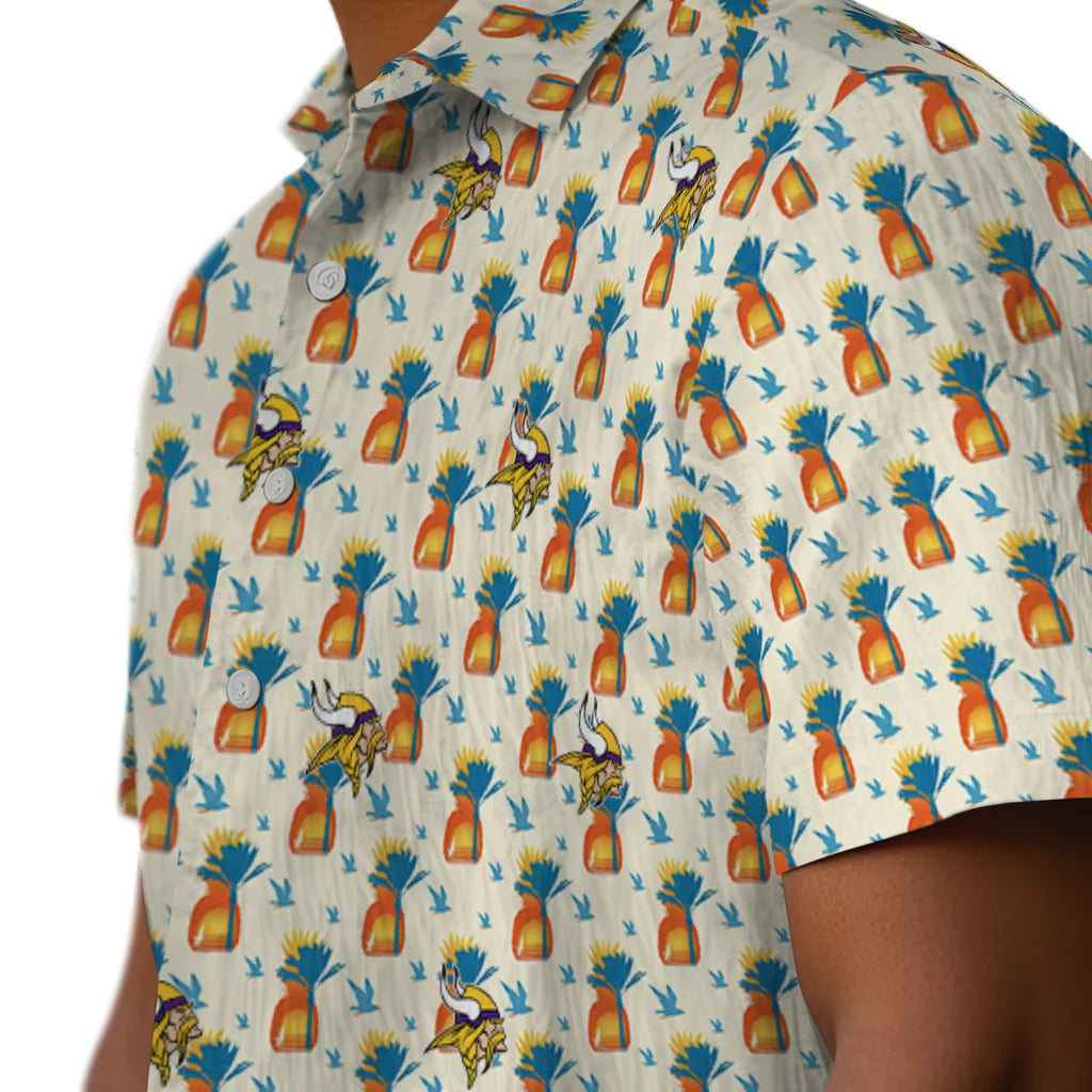 Minnesota Vikings Hawaiian Shirt - Pineapple Delight | Hula Hawaiian Shirts