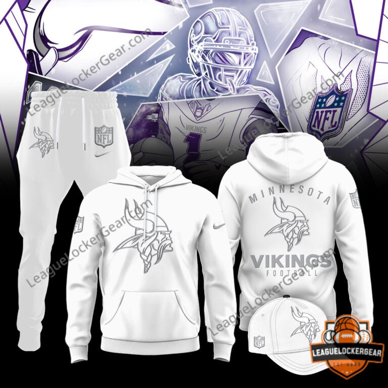 Minnesota Vikings 2026 White Out Apparel - LeagueLockerGear