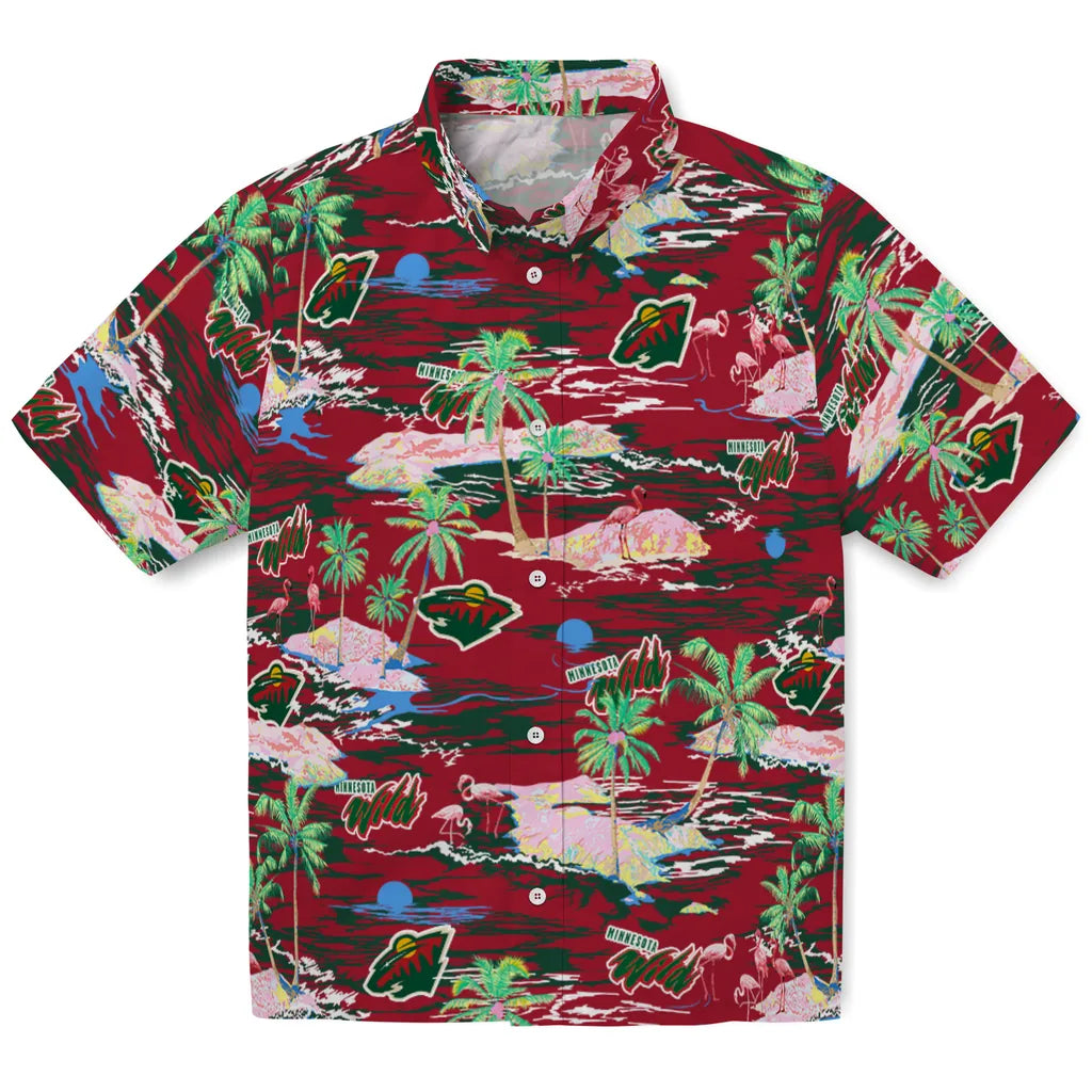 Minnesota Wild Hawaiian Shirt - Hawaii Island | Hula Hawaiian Shirts