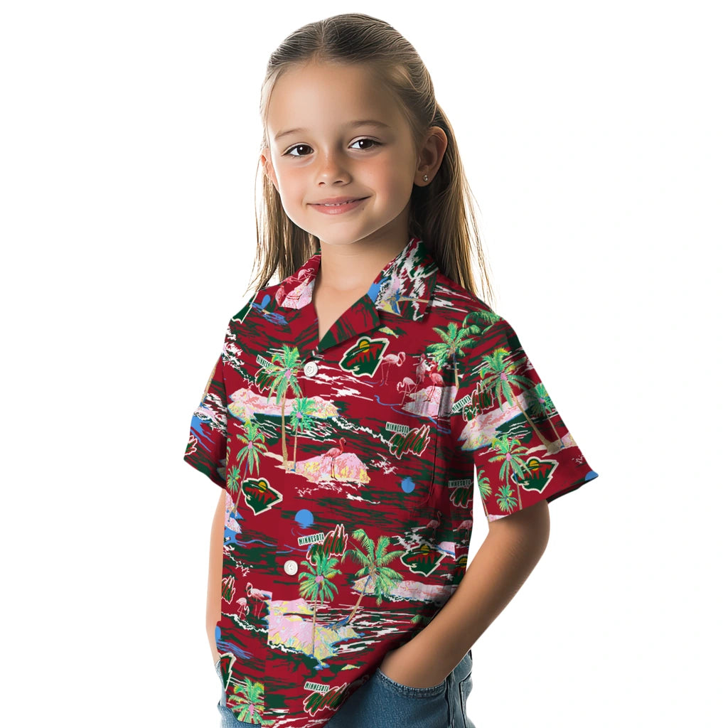 Minnesota Wild Hawaiian Shirt - Hawaii Island | Hula Hawaiian Shirts