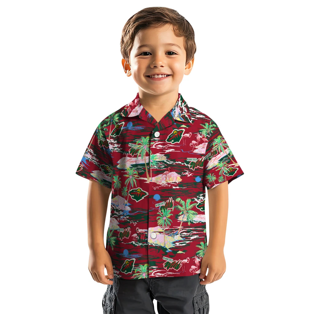 Minnesota Wild Hawaiian Shirt - Hawaii Island | Hula Hawaiian Shirts