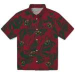 Minnesota Wild Hawaiian Shirt - Monstera Layer | Hula Hawaiian Shirts