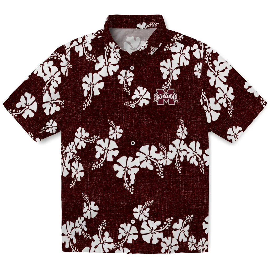 Mississippi State Bulldogs Hawaiian Shirt - 50th State Flower | Hula Hawaiian Shirts