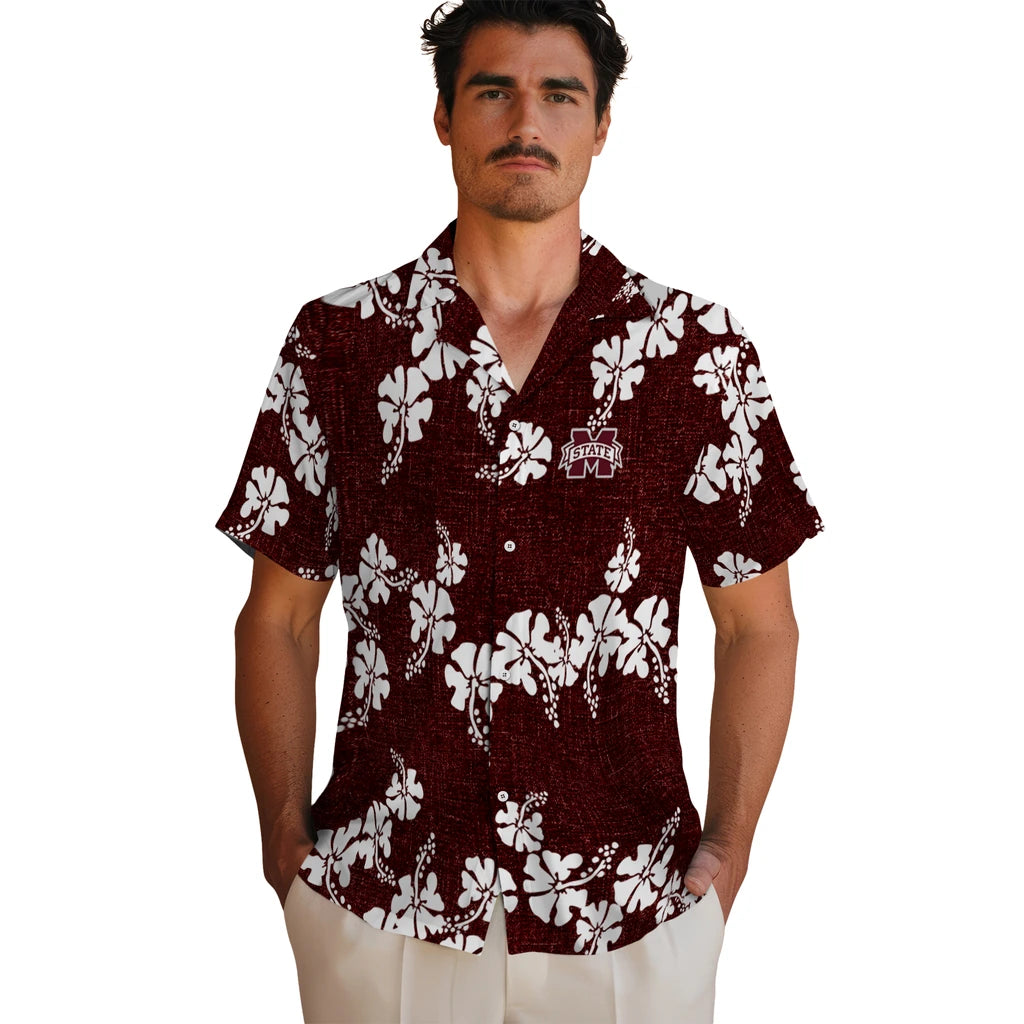 Mississippi State Bulldogs Hawaiian Shirt - 50th State Flower | Hula Hawaiian Shirts