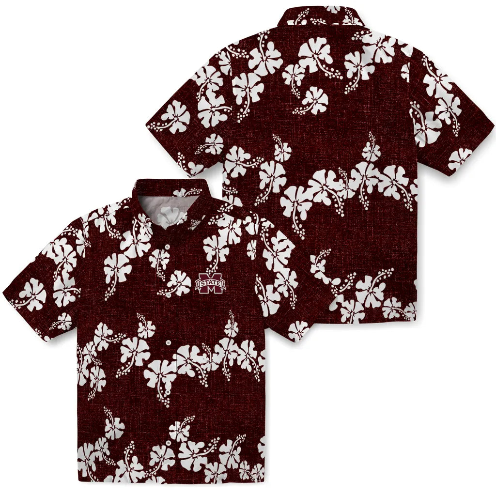 Mississippi State Bulldogs Hawaiian Shirt - 50th State Flower | Hula Hawaiian Shirts