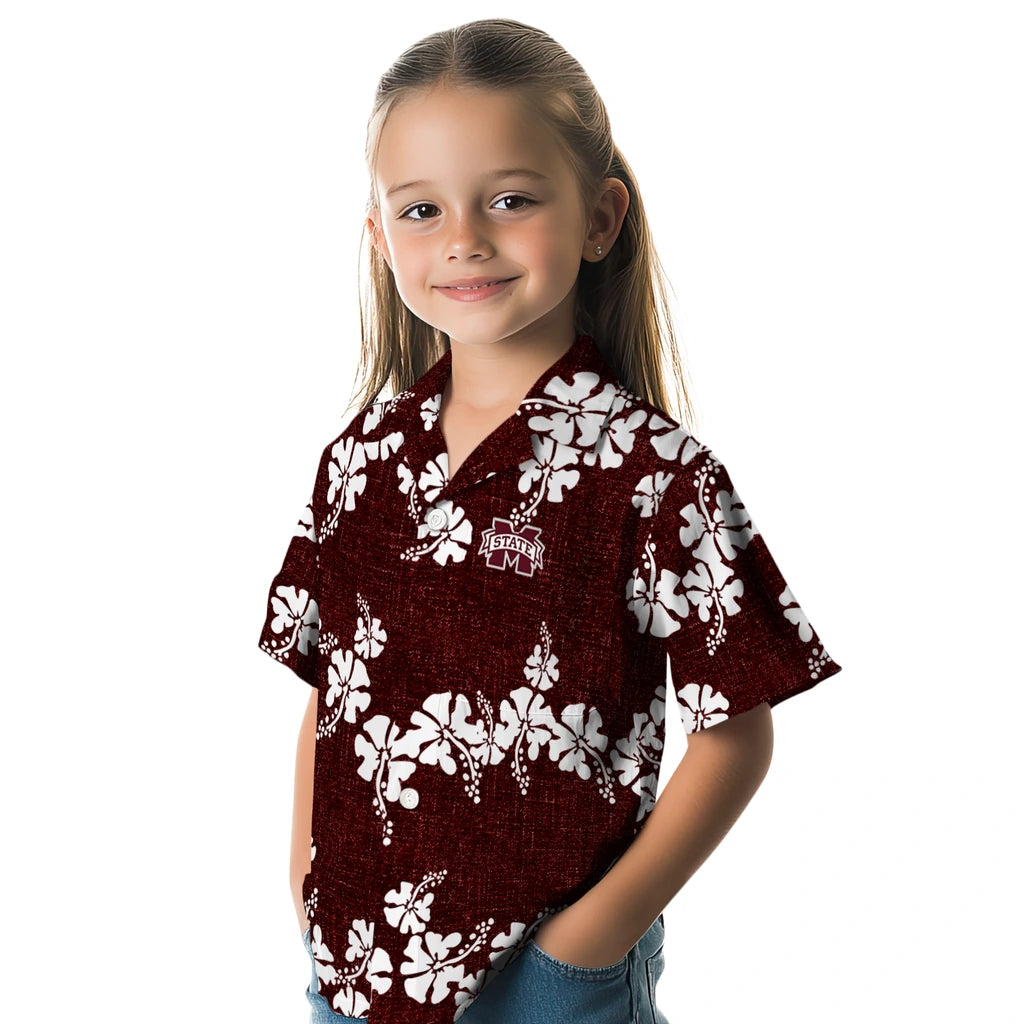 Mississippi State Bulldogs Hawaiian Shirt - 50th State Flower | Hula Hawaiian Shirts