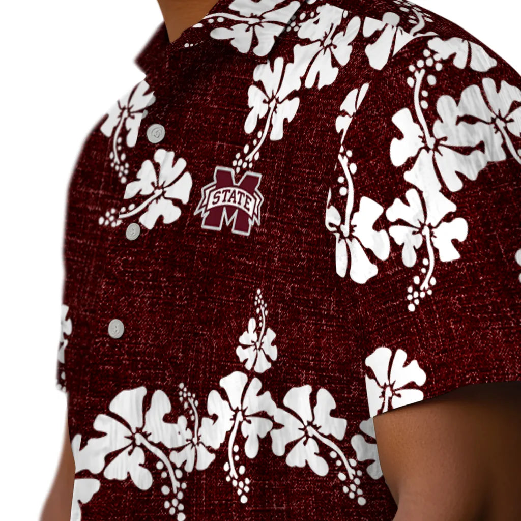 Mississippi State Bulldogs Hawaiian Shirt - 50th State Flower | Hula Hawaiian Shirts