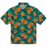 Mississippi State Bulldogs Hawaiian Shirt - Hibiscus and Palm Leaves | Hula Hawaiian Shirts