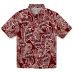 Mississippi State Bulldogs Hawaiian Shirt - Leaf Outline | Hula Hawaiian Shirts