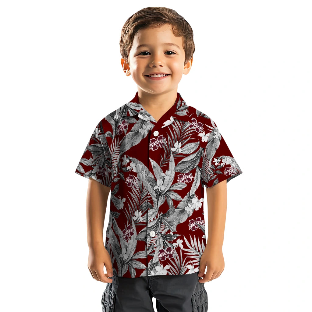 Mississippi State Bulldogs Hawaiian Shirt - Palm Leaves | Hula Hawaiian Shirts
