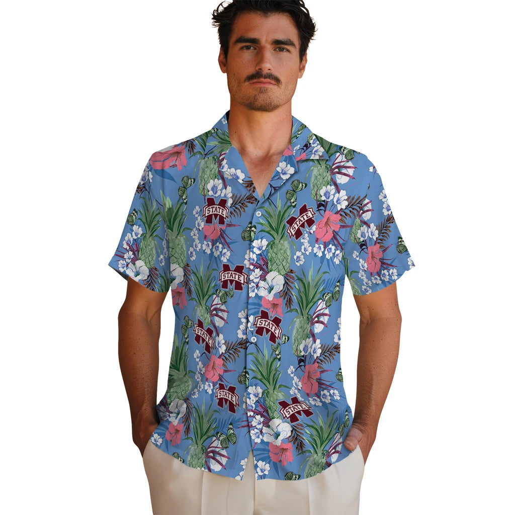 Mississippi State Bulldogs Hawaiian Shirt - Pineapple Bouquet | Hula Hawaiian Shirts