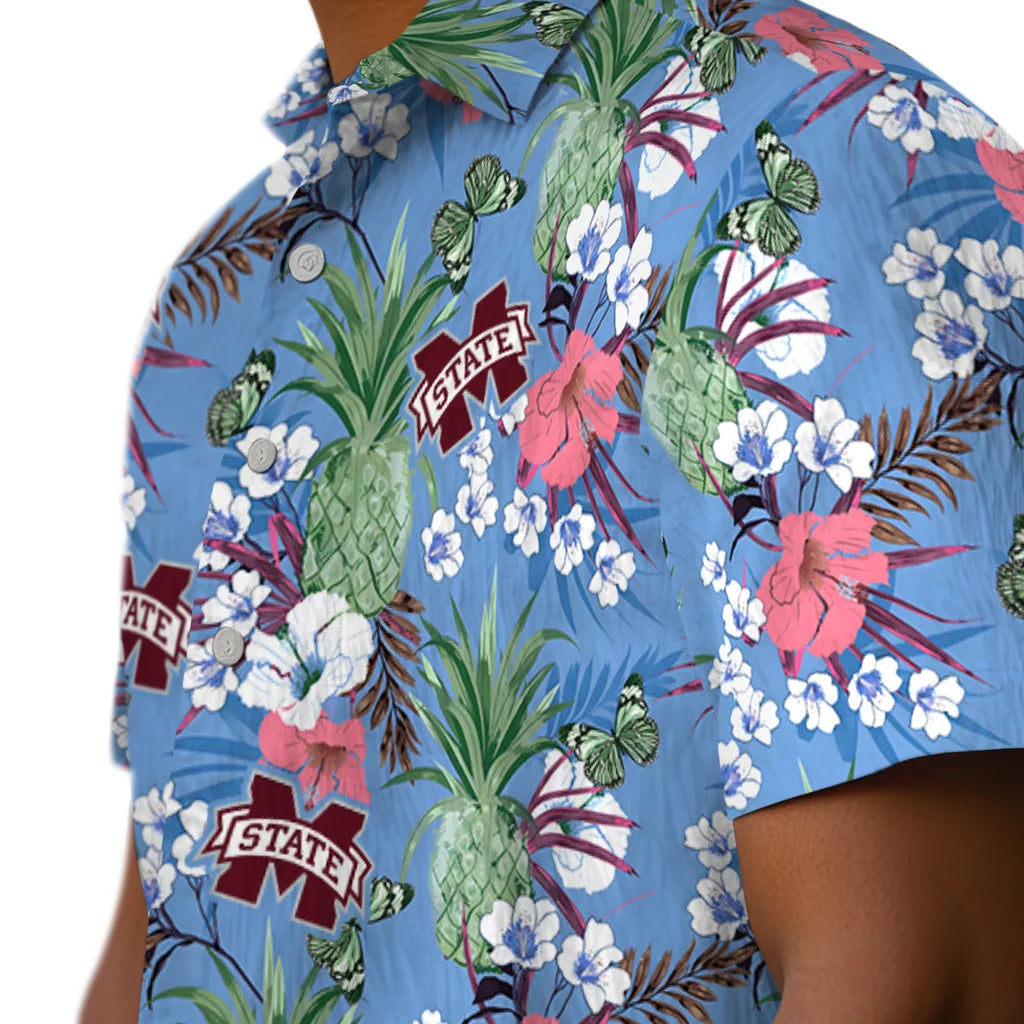 Mississippi State Bulldogs Hawaiian Shirt - Pineapple Bouquet | Hula Hawaiian Shirts