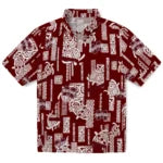 Mississippi State Bulldogs Hawaiian Shirt - Turtle Lines | Hula Hawaiian Shirts
