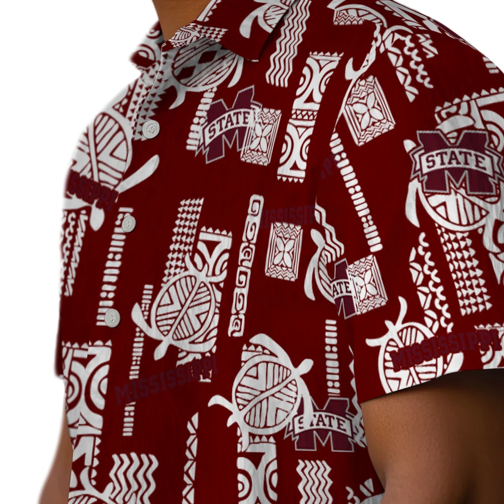 Mississippi State Bulldogs Hawaiian Shirt - Turtle Lines | Hula Hawaiian Shirts