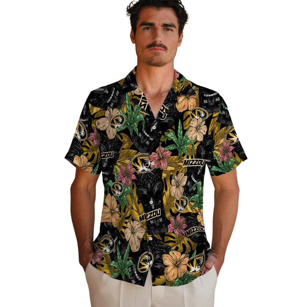 Missouri Tigers Hawaiian Shirt - Hibiscus Tiki Jungle | Hula Hawaiian Shirts