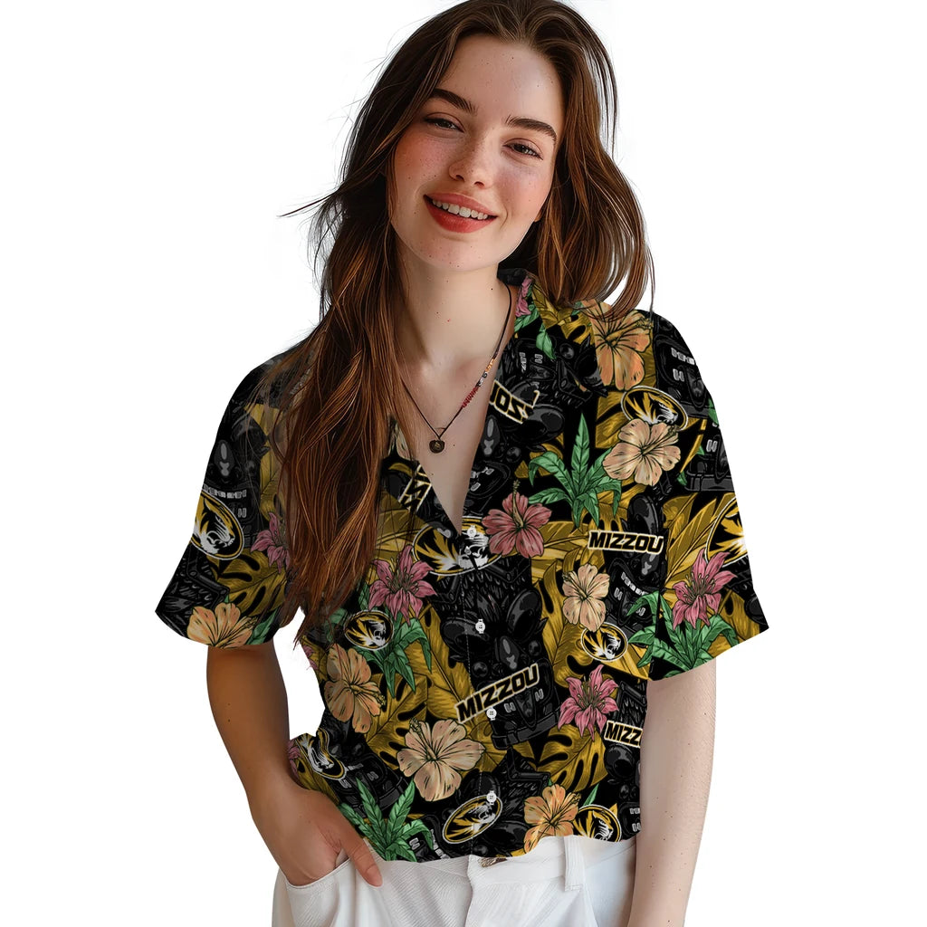 Missouri Tigers Hawaiian Shirt - Hibiscus Tiki Jungle | Hula Hawaiian Shirts
