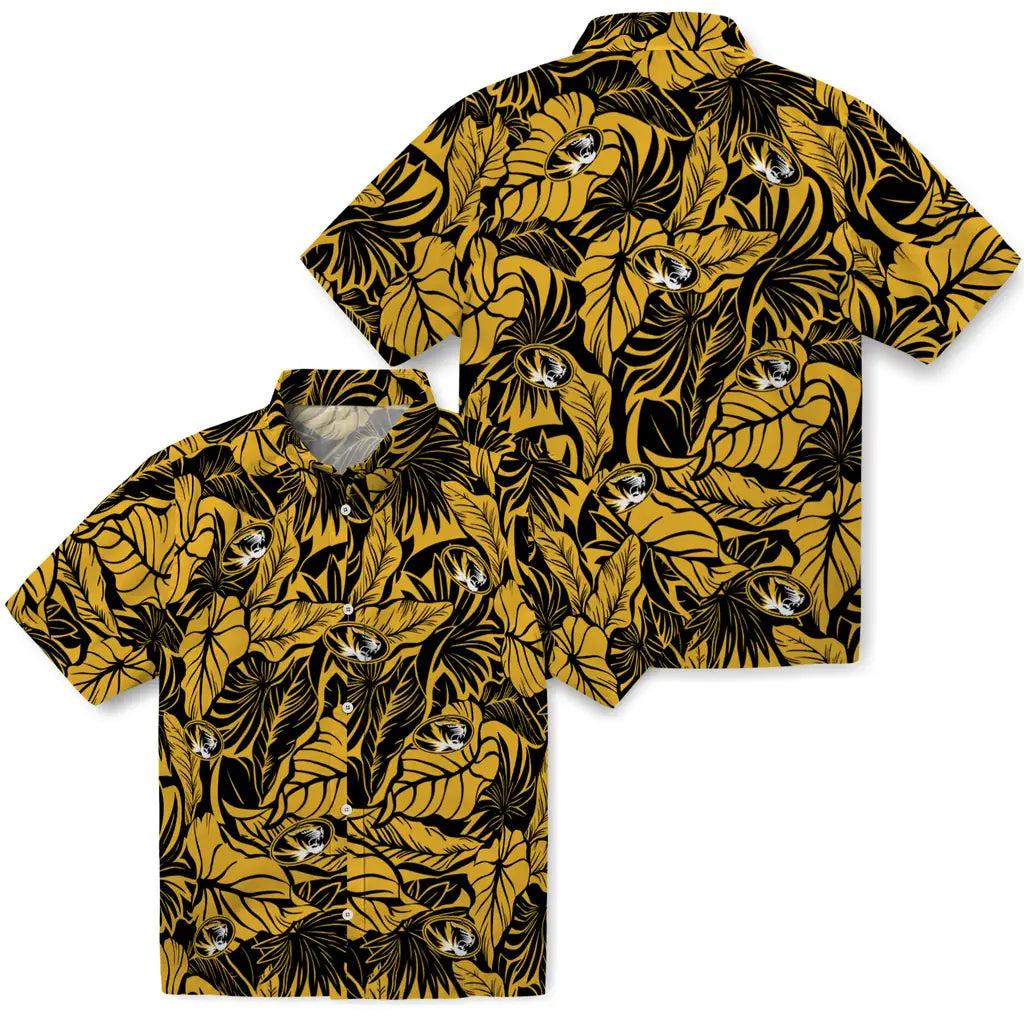 Missouri Tigers Hawaiian Shirt - Monstera Layer | Hula Hawaiian Shirts