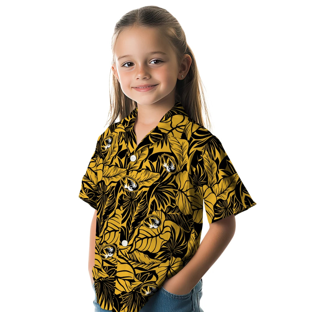 Missouri Tigers Hawaiian Shirt - Monstera Layer | Hula Hawaiian Shirts
