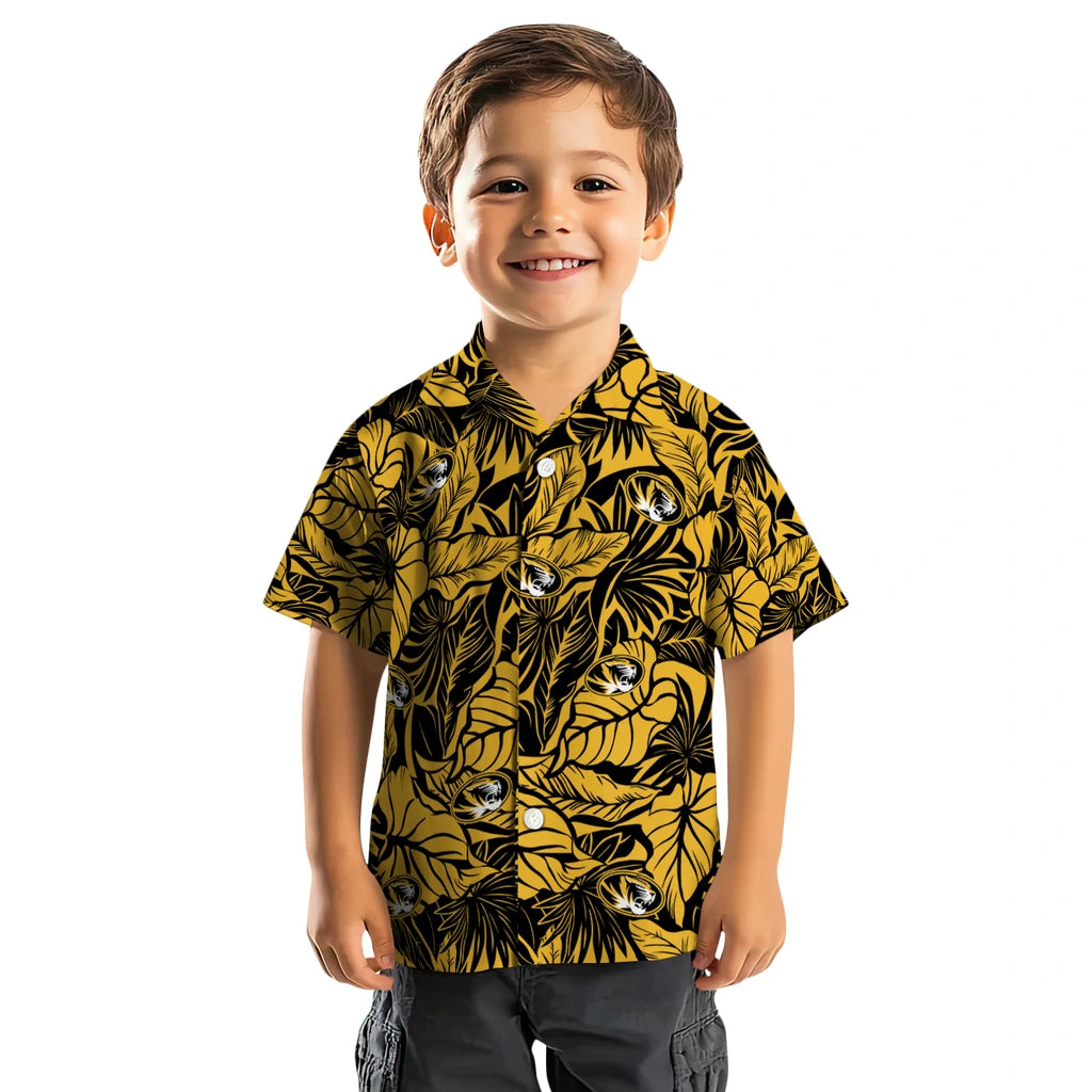 Missouri Tigers Hawaiian Shirt - Monstera Layer | Hula Hawaiian Shirts