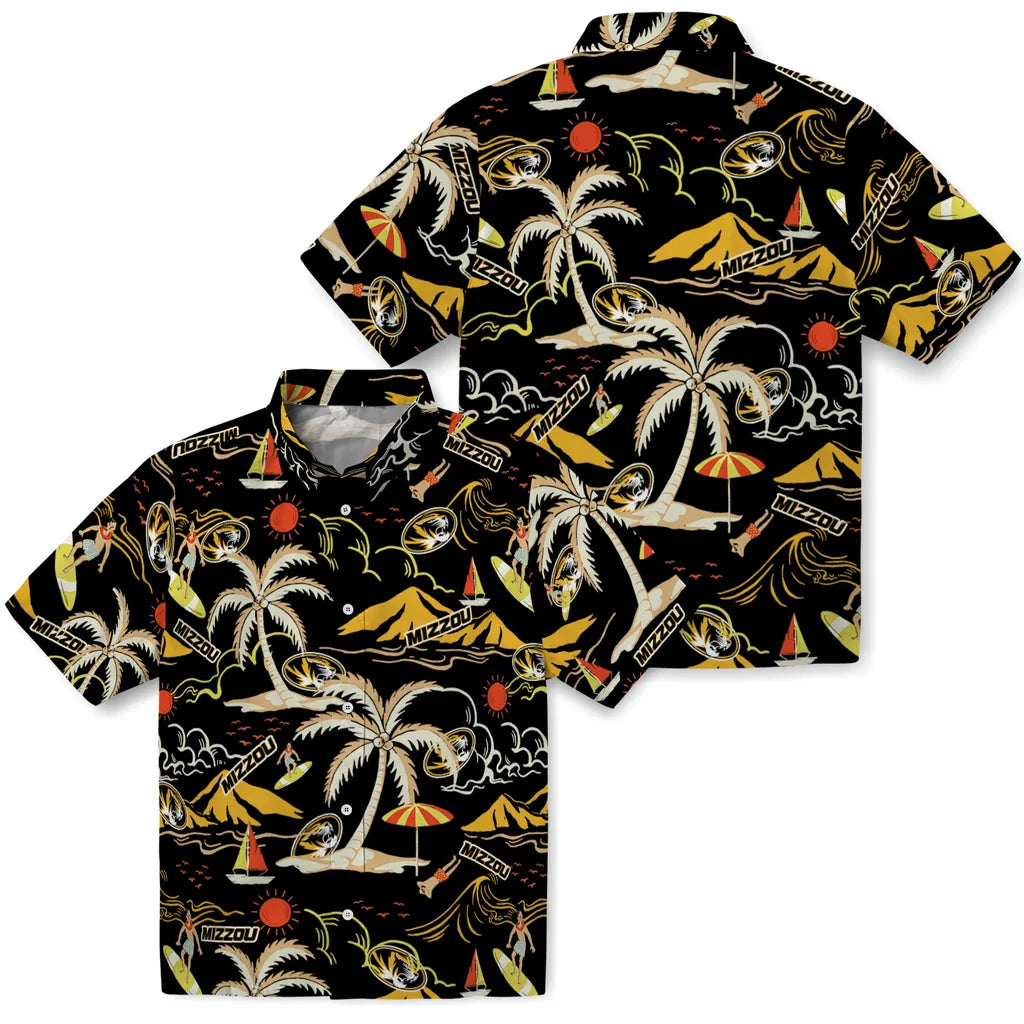 Missouri Tigers Hawaiian Shirt - Palm Tree Island | Hula Hawaiian Shirts