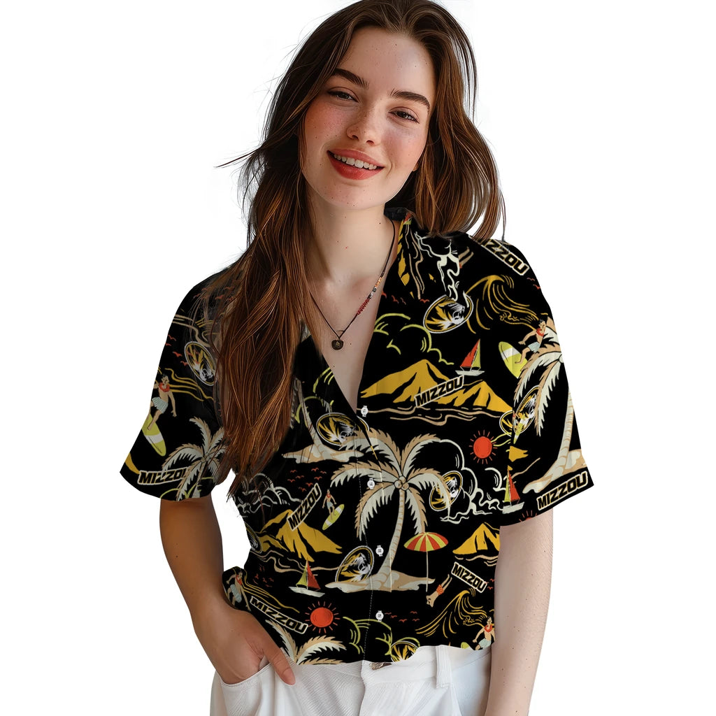 Missouri Tigers Hawaiian Shirt - Palm Tree Island | Hula Hawaiian Shirts