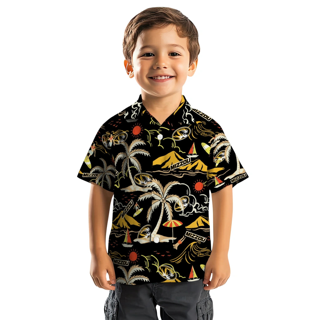 Missouri Tigers Hawaiian Shirt - Palm Tree Island | Hula Hawaiian Shirts