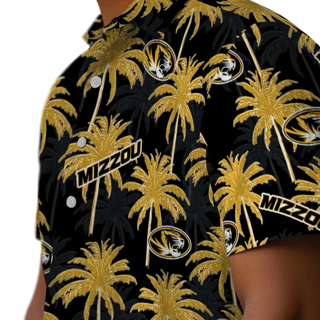 Missouri Tigers Hawaiian Shirt - Palm Tree Motif | Hula Hawaiian Shirts