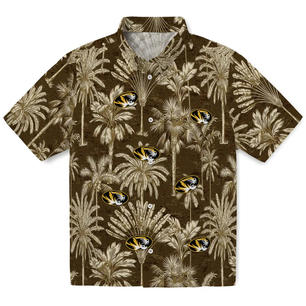 Missouri Tigers Hawaiian Shirt - Vintage Palm Tree | Hula Hawaiian Shirts