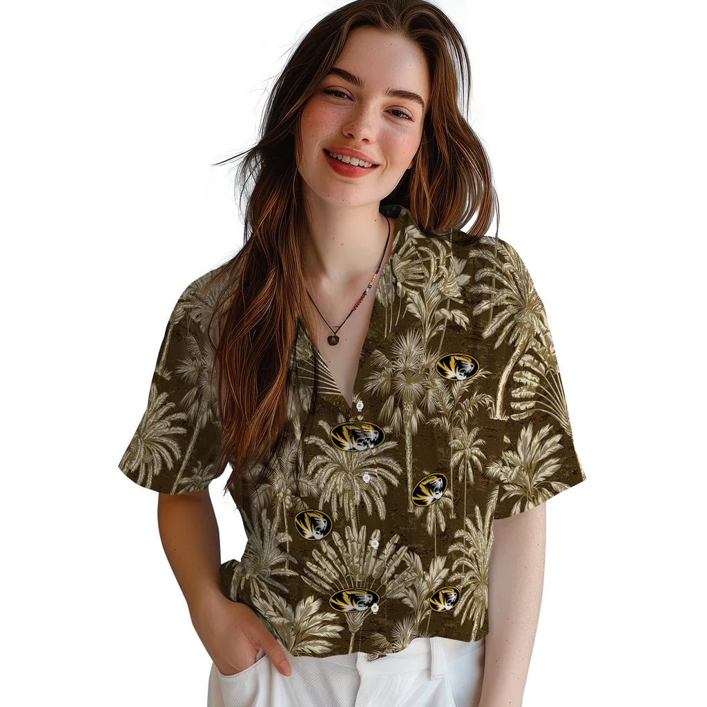 Missouri Tigers Hawaiian Shirt - Vintage Palm Tree | Hula Hawaiian Shirts