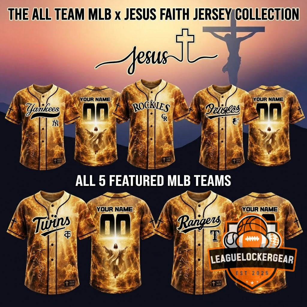 MLB All Teams Jesus Faith Collection Baseball Jersey - LeagueLockerGear