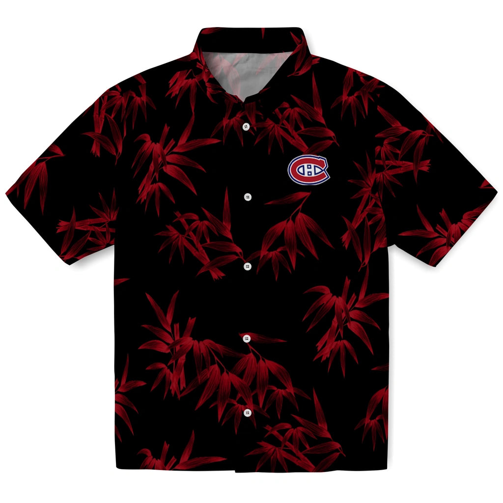 Montreal Canadiens Hawaiian Shirt - Bamboo Branches | Hula Hawaiian Shirts