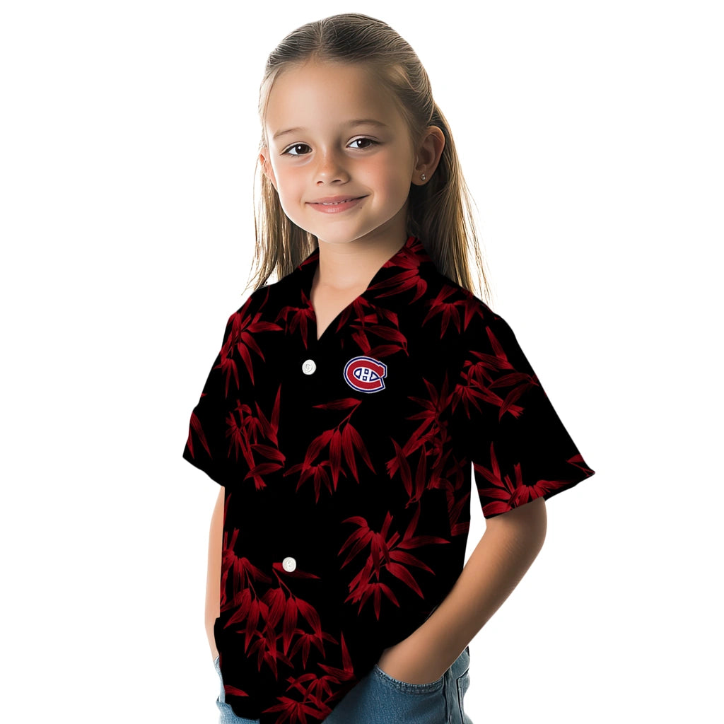 Montreal Canadiens Hawaiian Shirt - Bamboo Branches | Hula Hawaiian Shirts