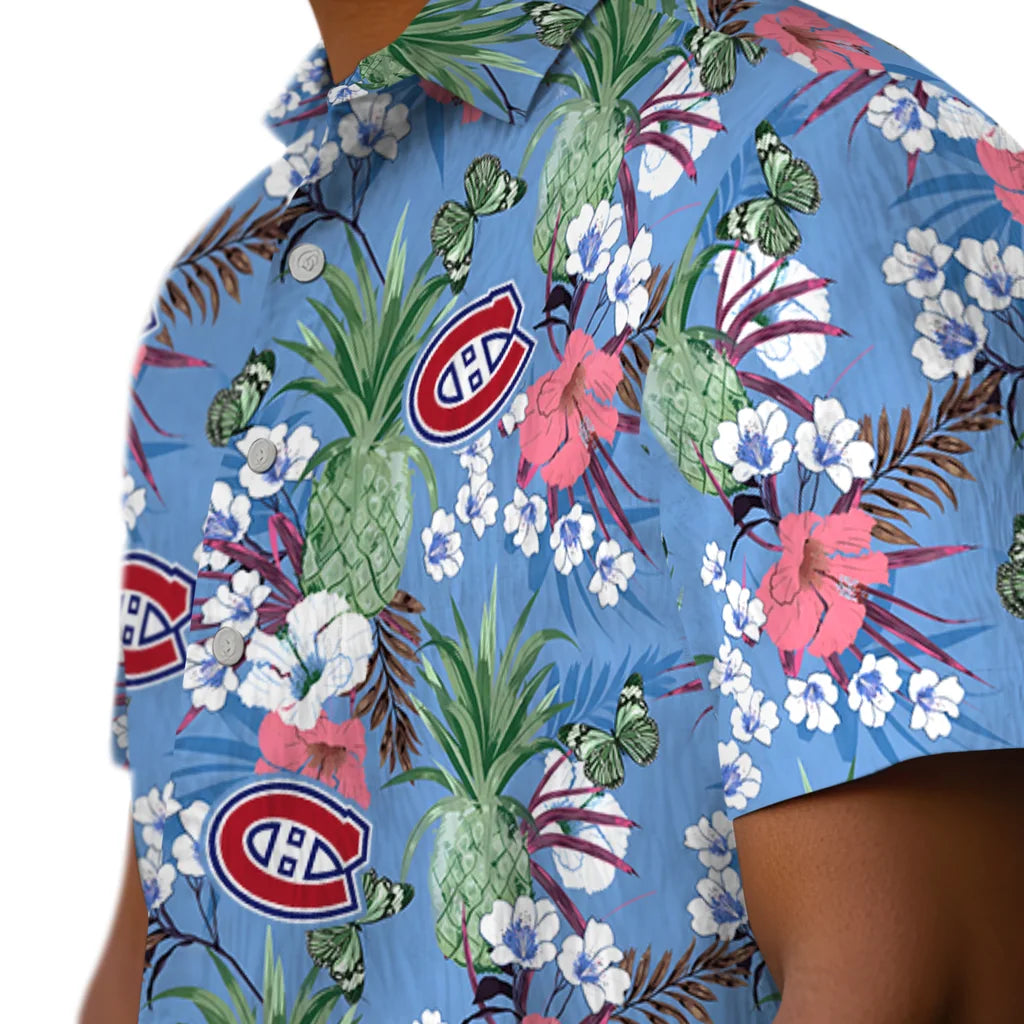Montreal Canadiens Hawaiian Shirt - Pineapple Bouquet | Hula Hawaiian Shirts