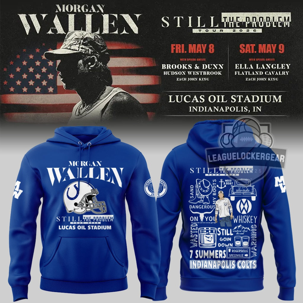 Morgan Wallen Indianapolis Colts Still The Problem Tour 2026 T-Shirt - LeagueLockerGear