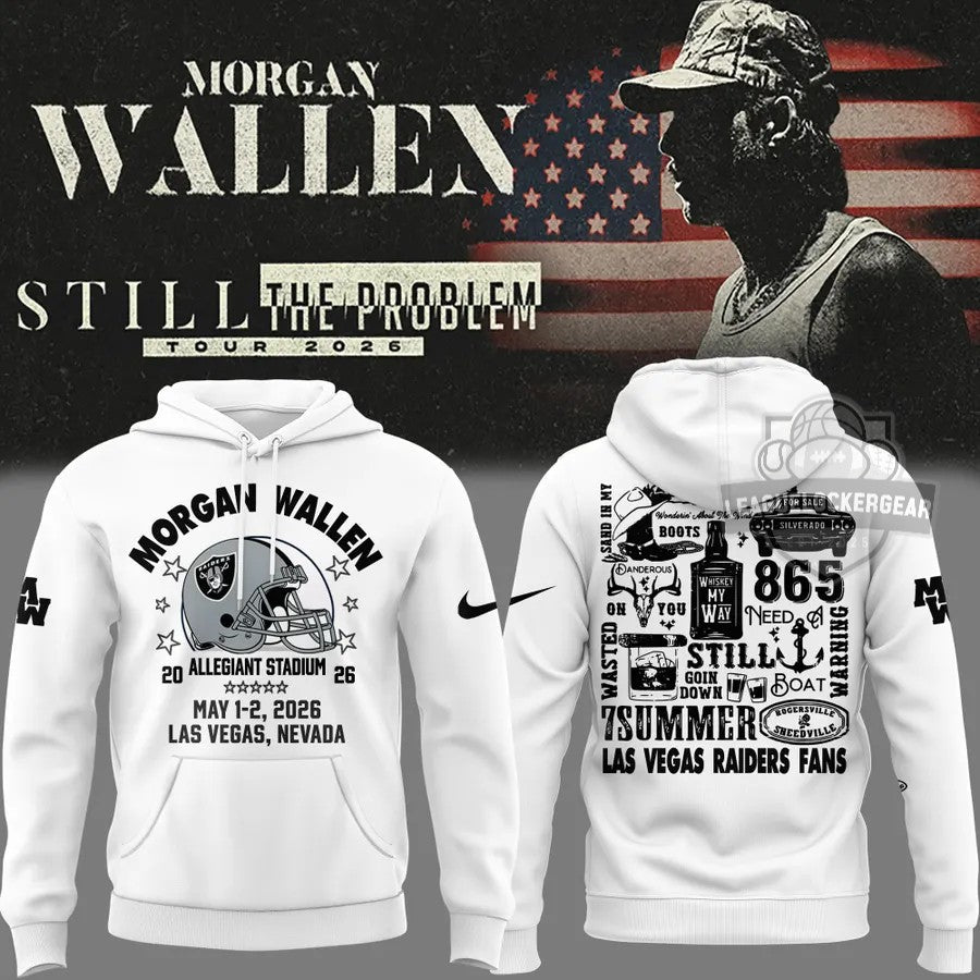 Morgan Wallen Las Vegas Raiders Still The Problem Tour 2026 T-Shirt - LeagueLockerGear