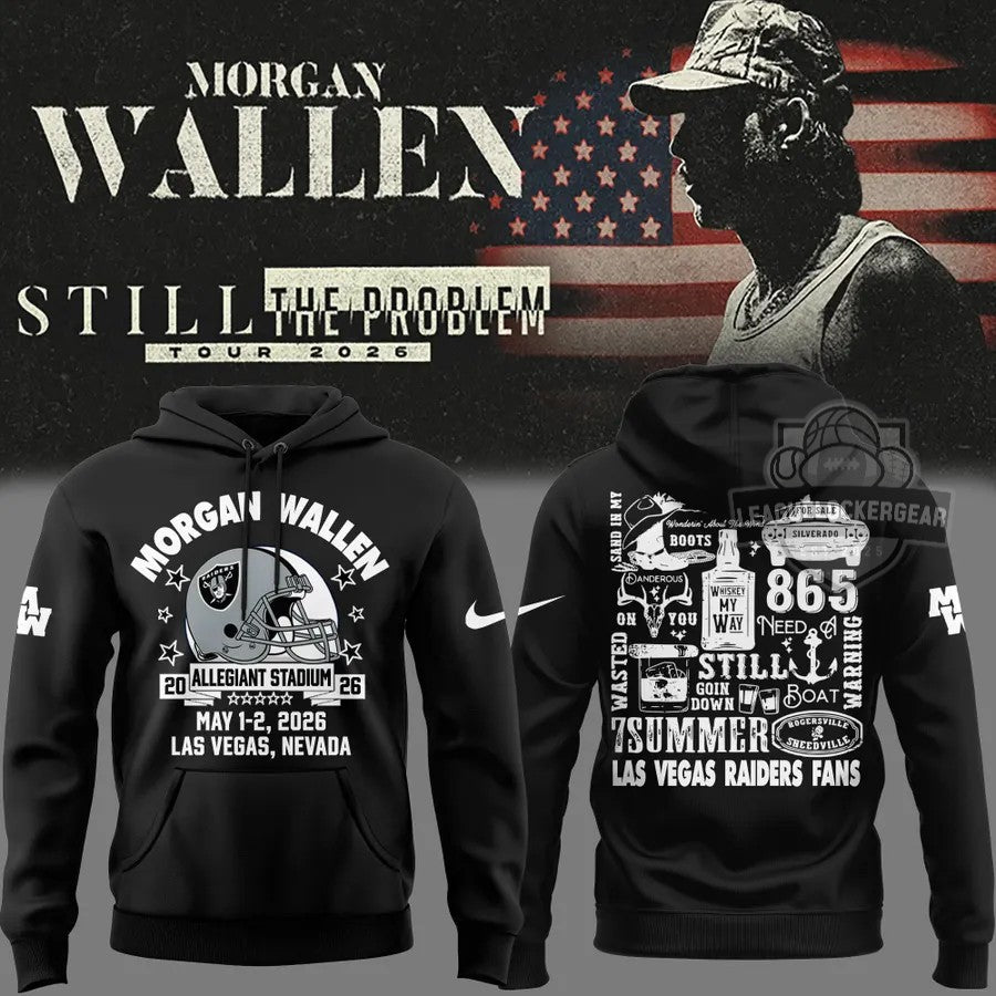 Morgan Wallen Las Vegas Raiders Still The Problem Tour 2026 T-Shirt - LeagueLockerGear
