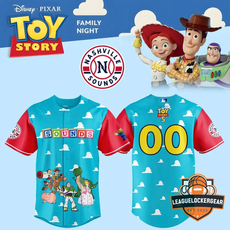 Nashville Sounds Toy Story 5 Family Night Baseball Jersey - LeagueLockerGear