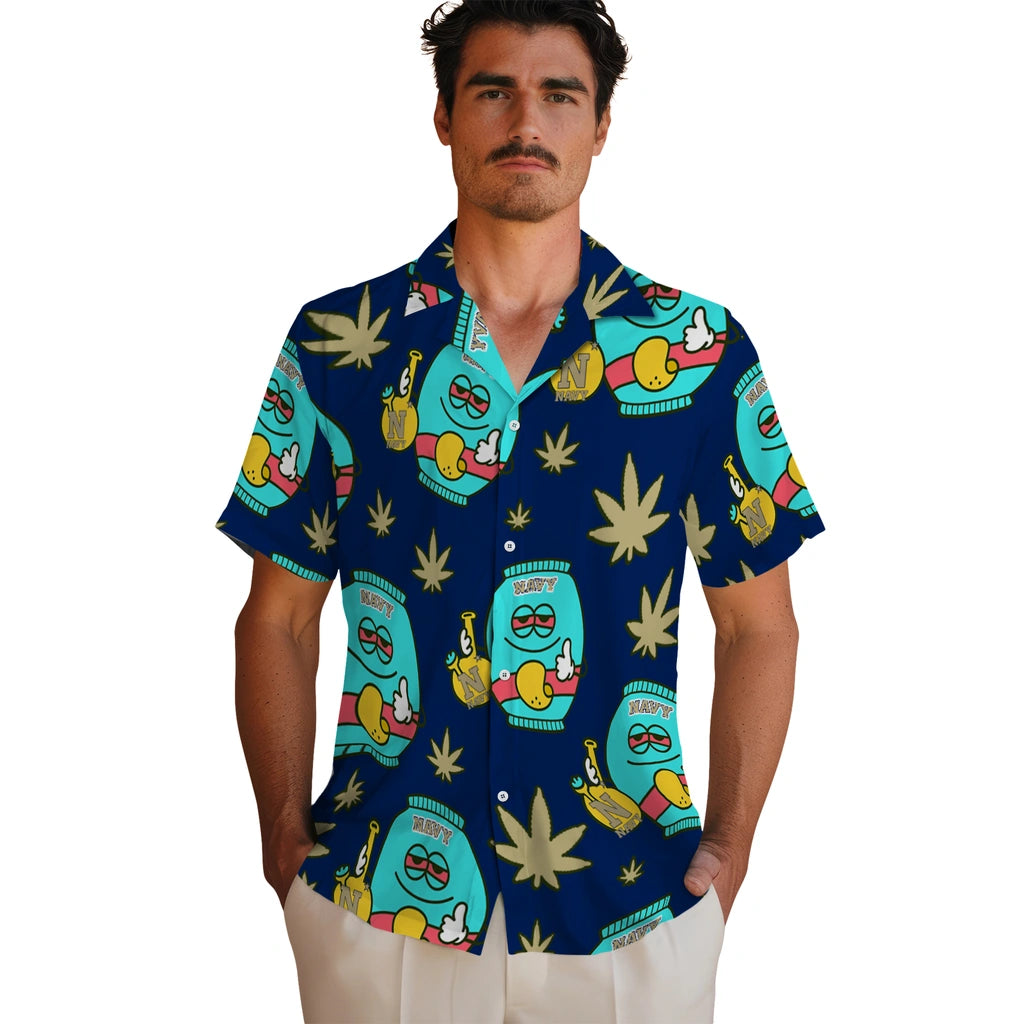 Navy Midshipmen Hawaiian Shirt - Chill Vibe | Hula Hawaiian Shirts