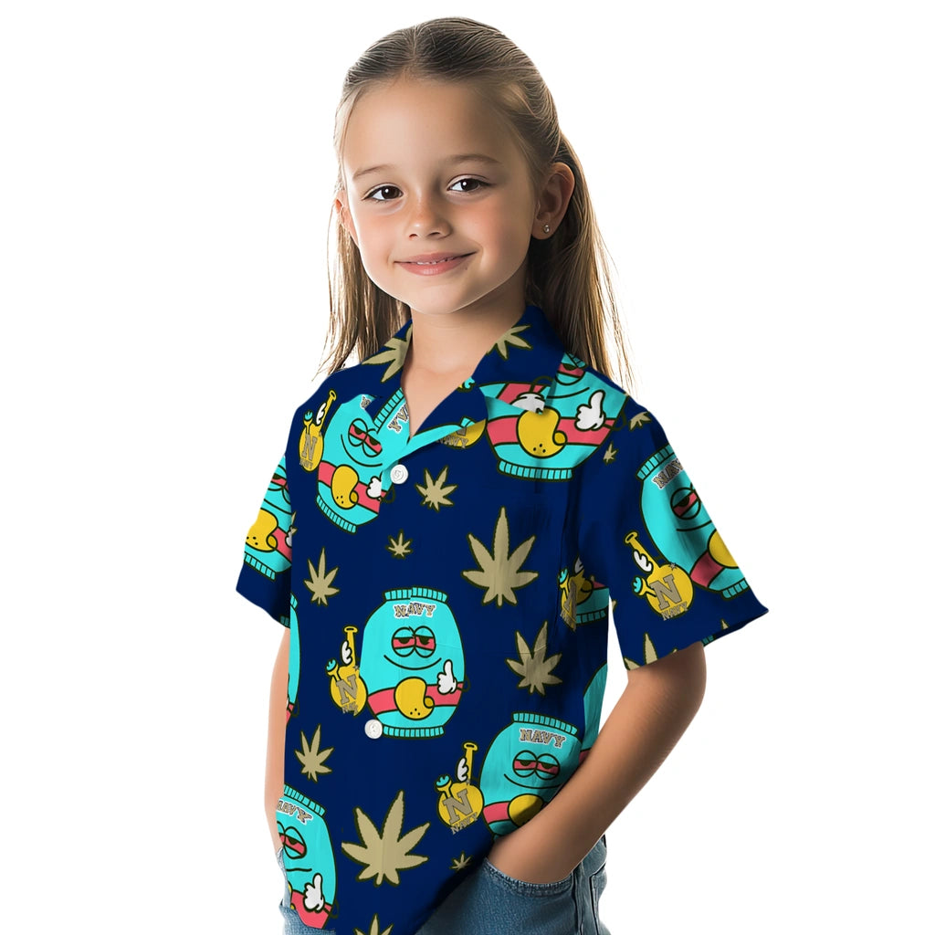 Navy Midshipmen Hawaiian Shirt - Chill Vibe | Hula Hawaiian Shirts