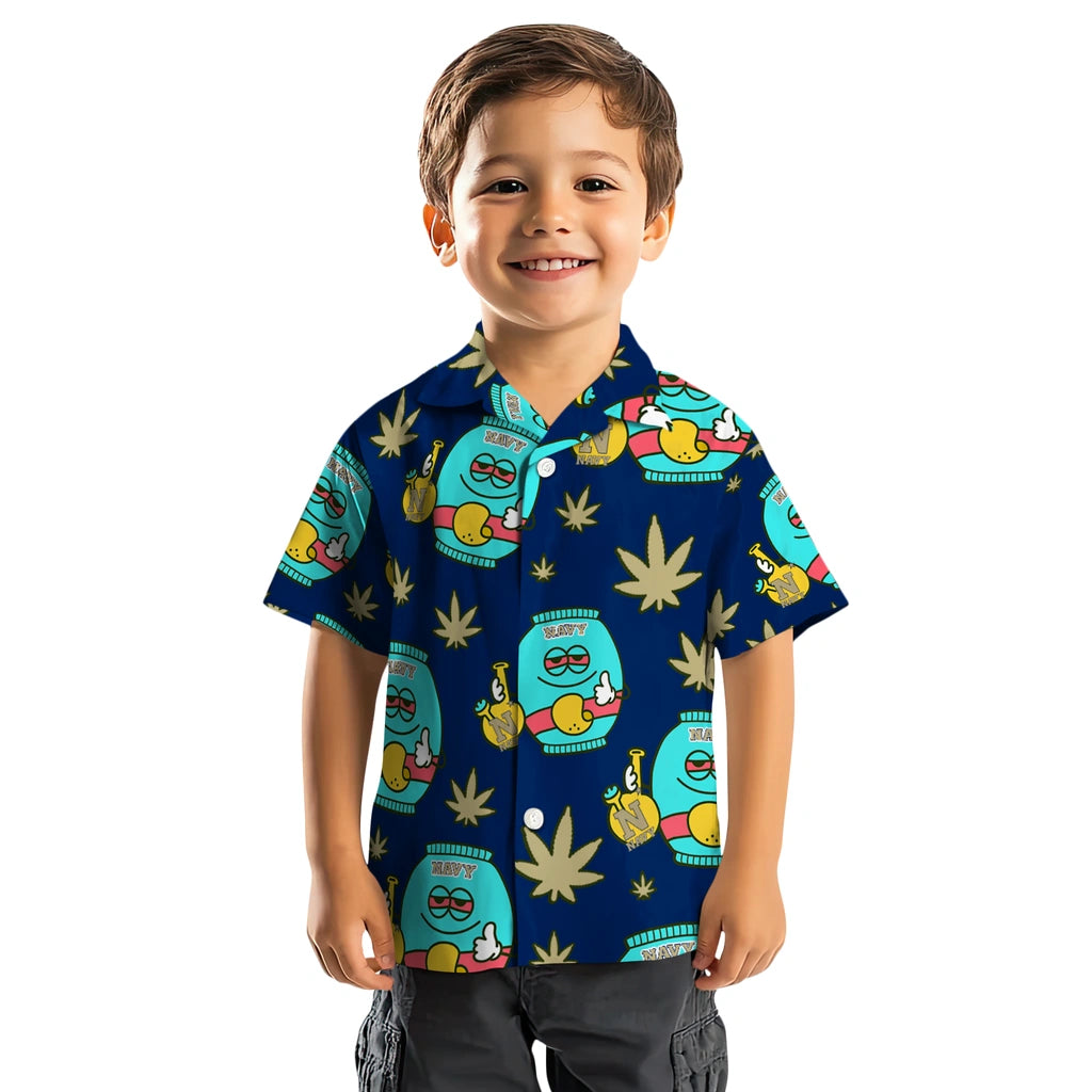 Navy Midshipmen Hawaiian Shirt - Chill Vibe | Hula Hawaiian Shirts
