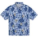 Navy Midshipmen Hawaiian Shirt - Hibiscus Blooms | Hula Hawaiian Shirts